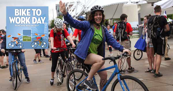 Celebrate the National Bike to Work Day at  Riverscape in Dayton