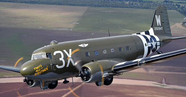 Historic C-47 That's All, Brother at the Air Force museum April 20-22