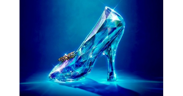 blue glass slipper
