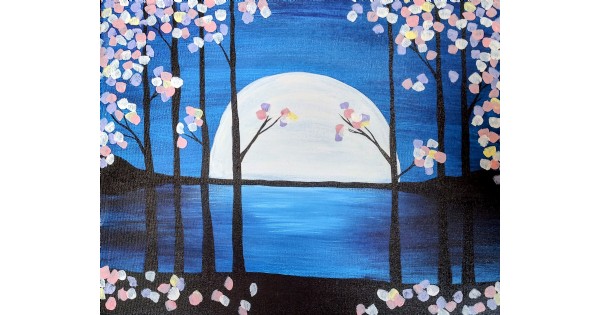 Paint Night - Moon Blooms