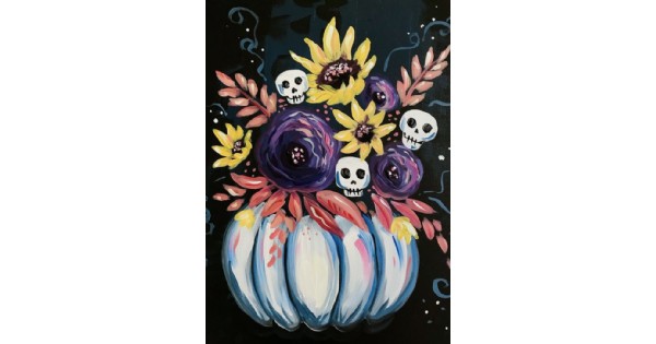 Paint Night - Skull Bouquet