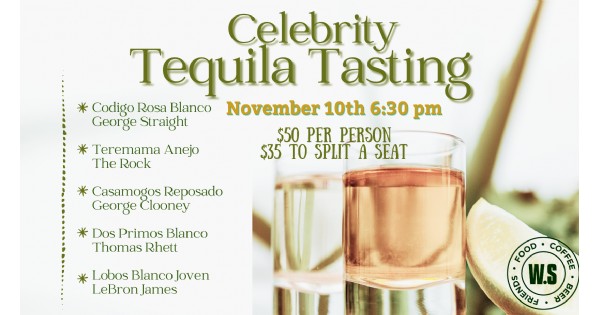 Celebrity Tequila Tasting at W.Social Tap & Table