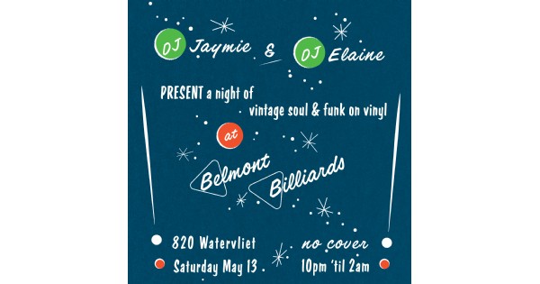 Vintage soul vinyl night at Belmont Billiards