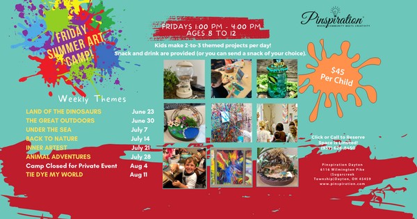 Friday Art Camps Ages 8-12