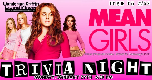 Mean Girls Trivia Night