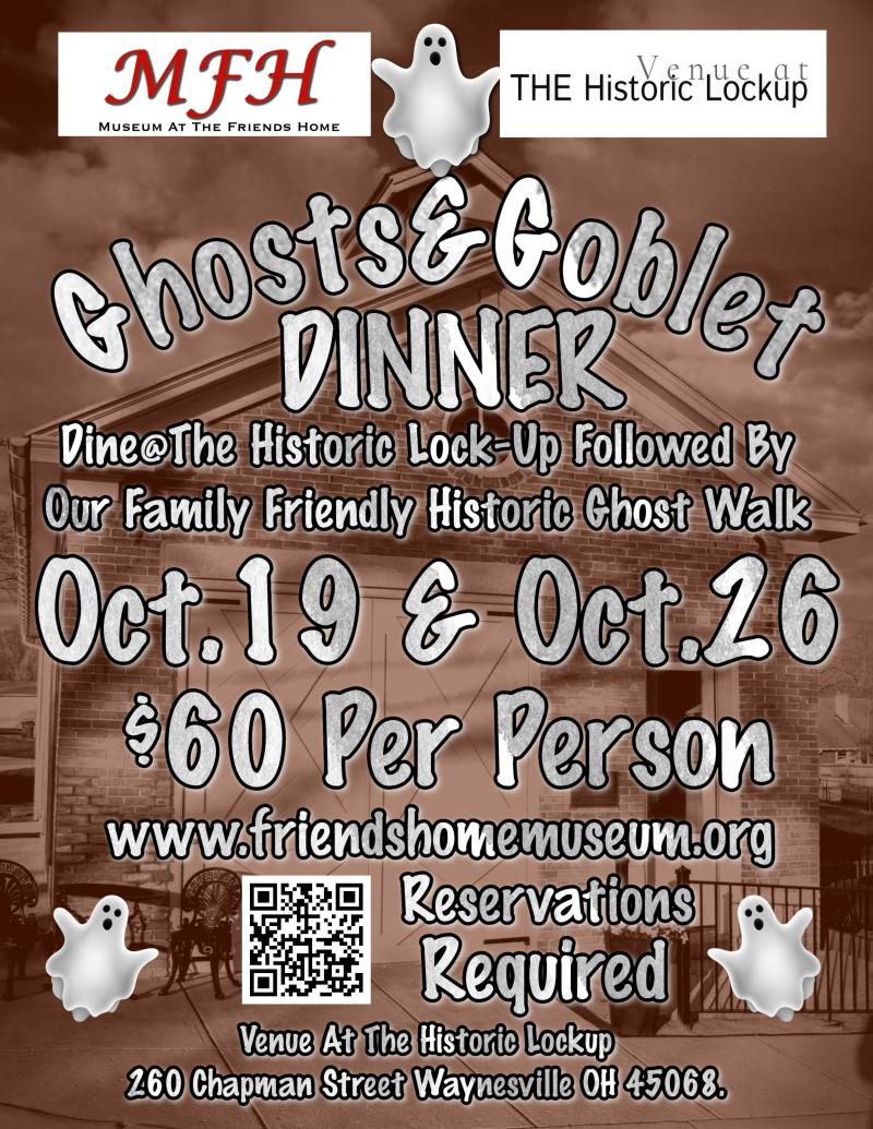 Ghost & Goblet Dinner - Waynesville, OH