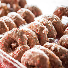 Strawberry Donut Day at Coldwater Cafe