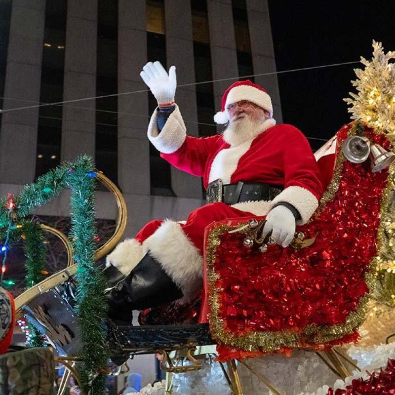 Santa at the Dayton Holiday Festival