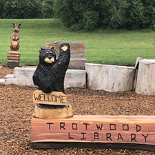 Trotwood library creates outdoor nature play area from tornado damaged trees