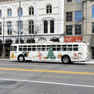 Dayton RTA’s historic Christmas trolley is back just in time for the holiday season