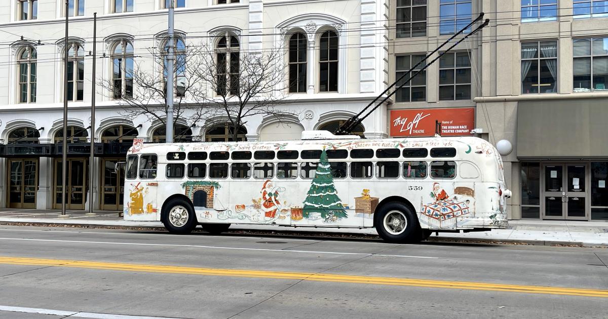 Dayton RTA’s historic Christmas trolley is back just in time for the holiday season