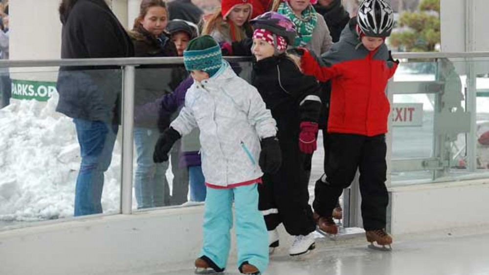 Ice Skating Lessons at Riverscape