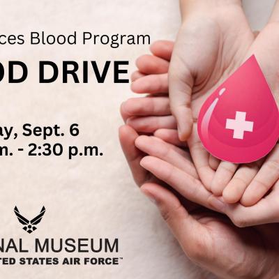 ASBP Blood Drive under the wings of the B-52 at the Air Force Museum