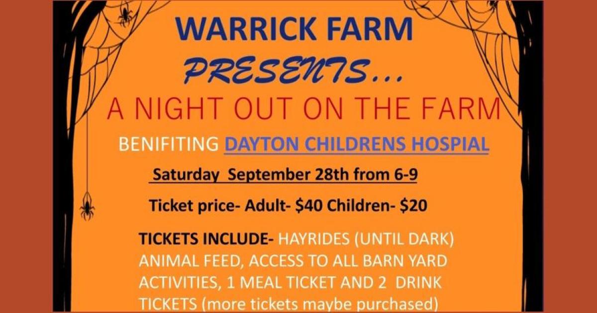 Night out at the Farm benefiting Dayton Children's Hospital