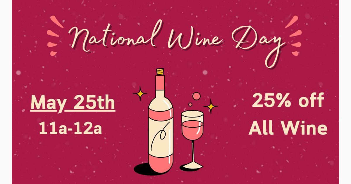 National Wine Day at On Par Entertainment!