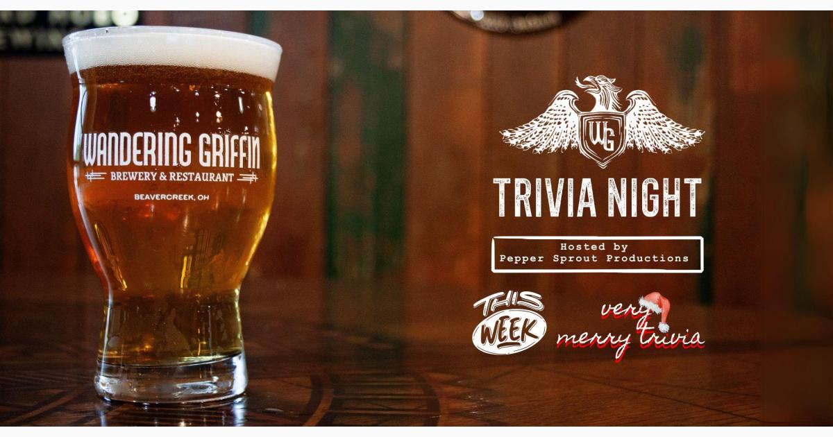 THEMED TRIVIA: Very Merry Trivia | The Wandering Griffin