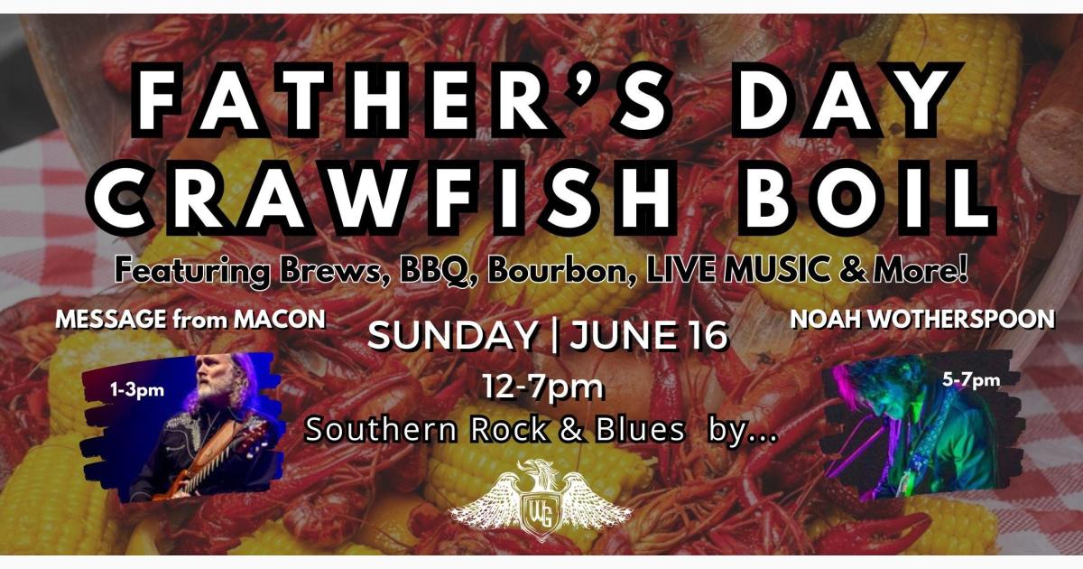 Celebrate Father’s Day with a Crawfish Boil at The Wandering Griffin