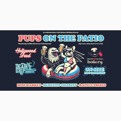 Pups on the Patio with Badass Bulldogs Rescue at the Wandering Griffin Brewery & Restaurant