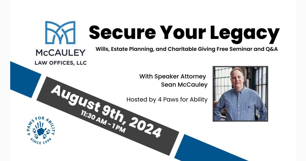 Secure Your Legacy: Wills, Estate Planning, and Charitable Giving