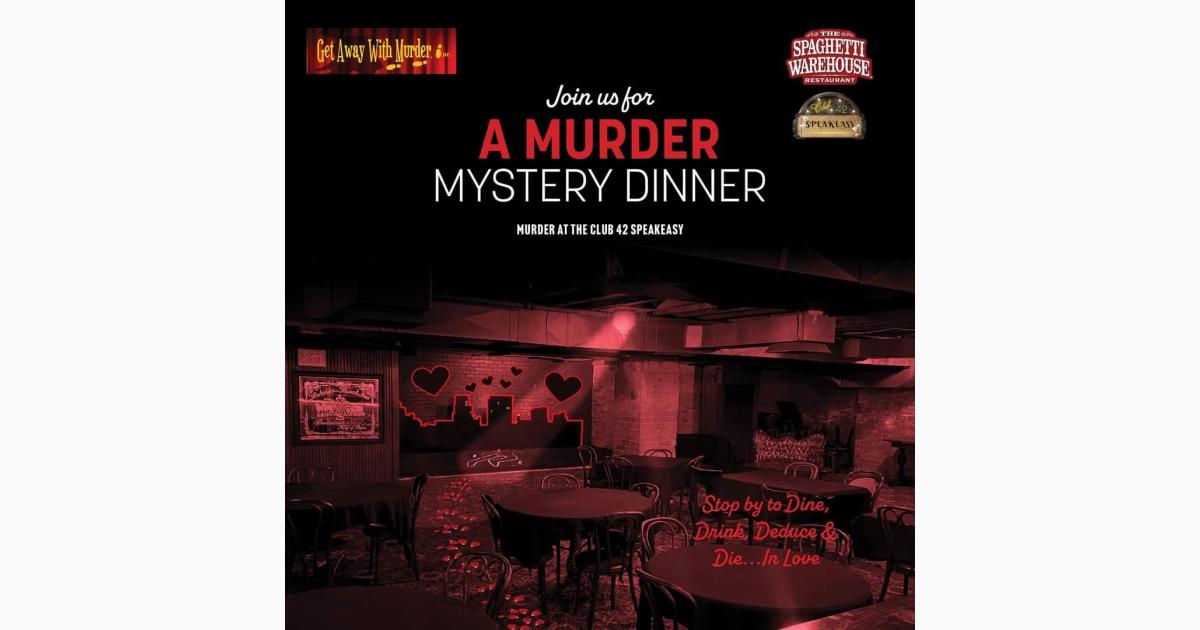 Crime Scene Crack Up: Mystery Dinner Theater show at Spaghetti Warehouse