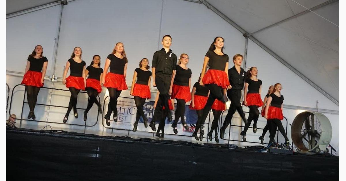 Dwyer Irish Dance performing at the Dayton Celtic Festival