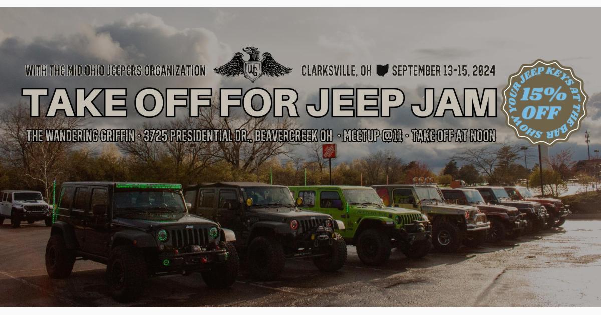 JEEP Meetup Convoy to Ohio JEEP Jam with Mid Ohio Jeepers Organization