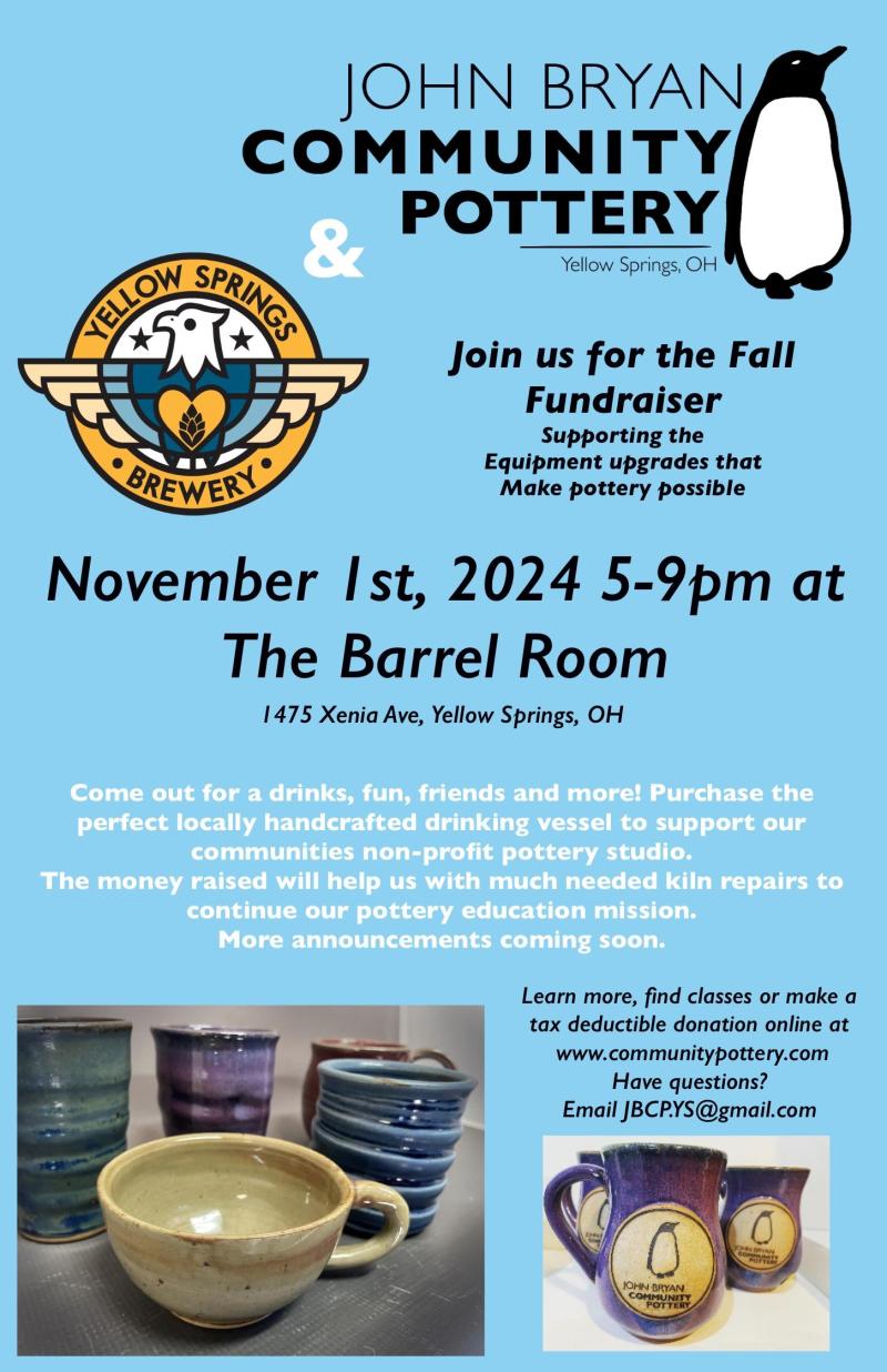 Fall Fundraiser for Pottery