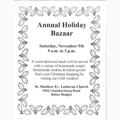 St. Matthew Holiday Bazaar