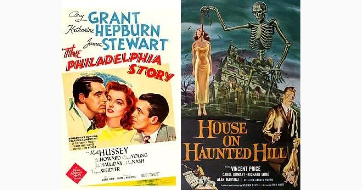 South Main Historical presents A PHILADELPHIA STORY (1940) and HOUSE ON HAUNTED HILL (1959)