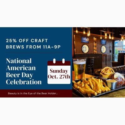 National American Beer Day Celebration at On Par Entertainment