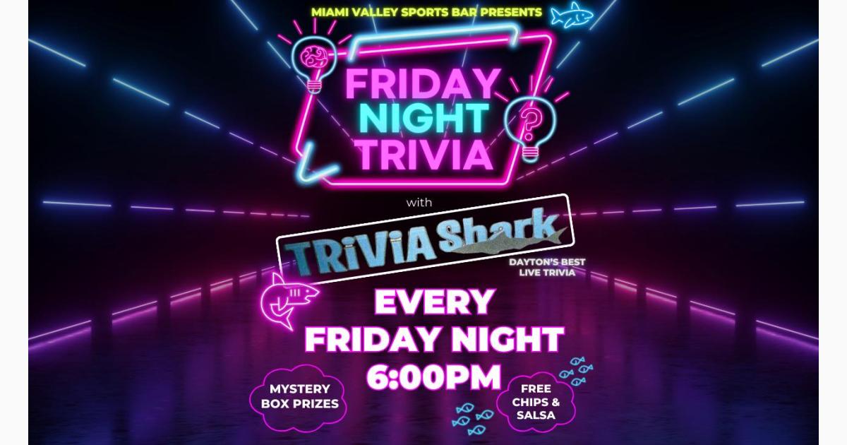 LIVE TRIVIA with Trivia Shark at Miami Valley Sports Bar