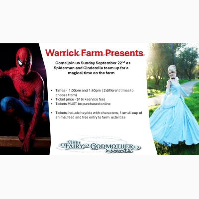 Princess and Hero Hayrides at Warrick Farm