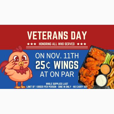 Veteran's Day at On Par Entertainment