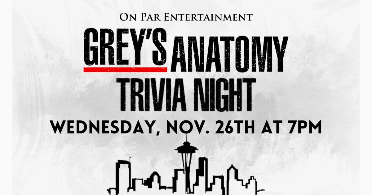 Grey's Anatomy Trivia Night at On Par Entertainment