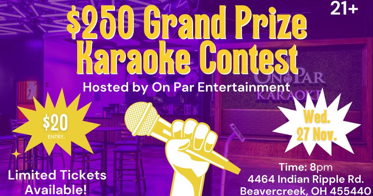 $250 Grand Prize Karaoke Contest at On Par Entertainment