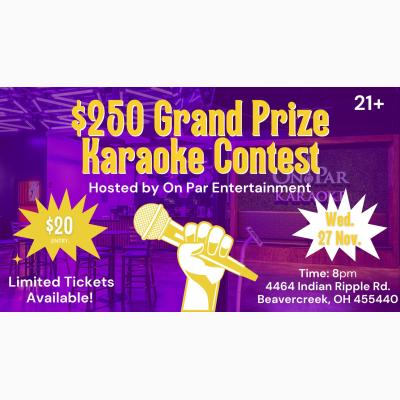 $250 Grand Prize Karaoke Contest at On Par Entertainment