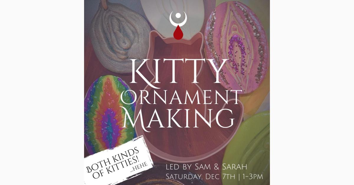 (Two Kinds of) Kitties Ornament Making