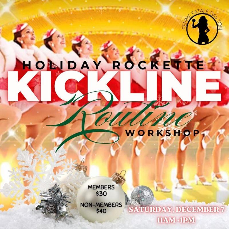 Holiday Rockette Kickline Routine Workshop