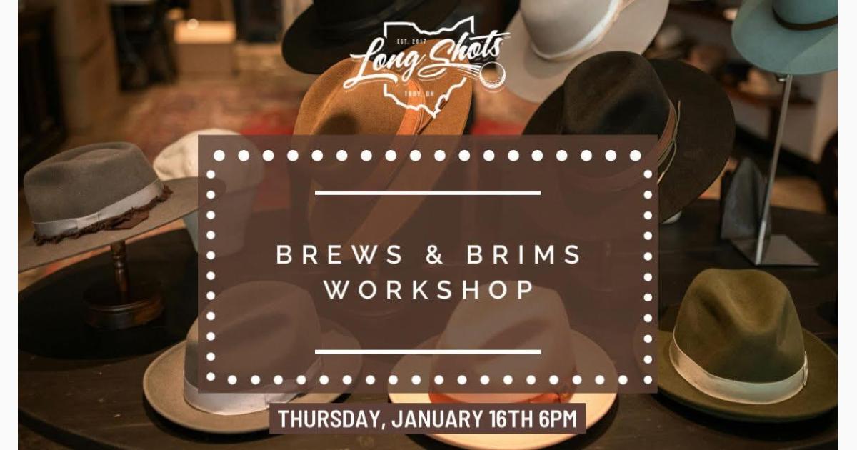 Brews & Brims- Designer Hat Workshop @ Long Shots