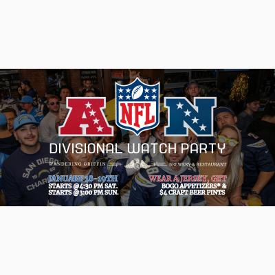 AFC/NFC Divisional Round Watch Party at the Wandering Griffin