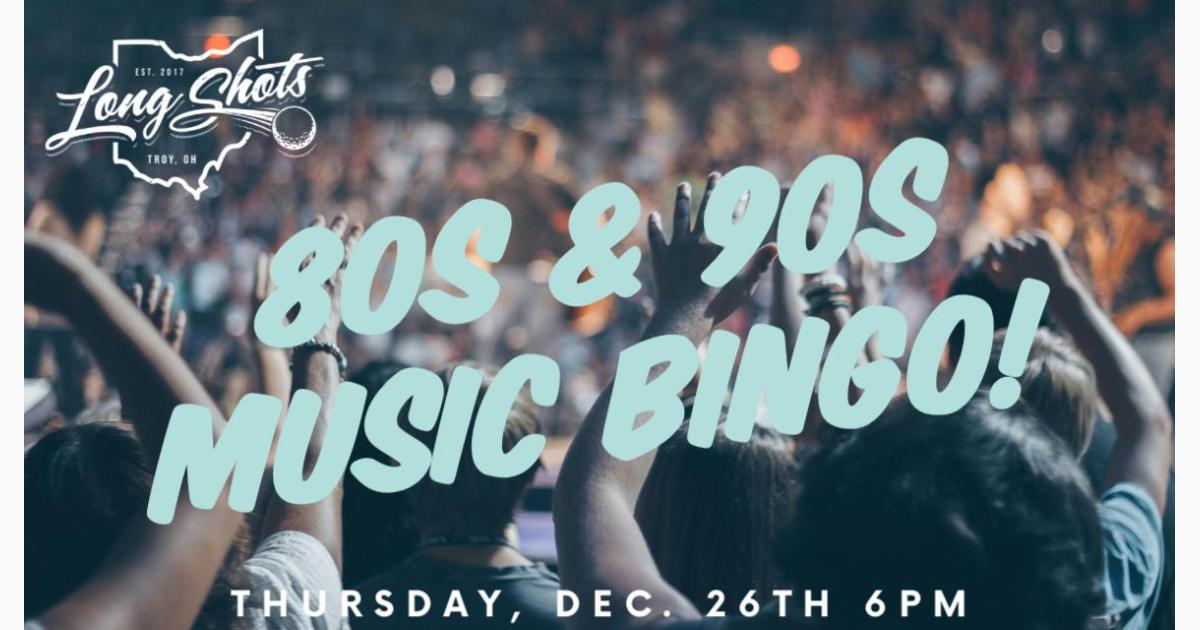 80s & 90s Music BINGO