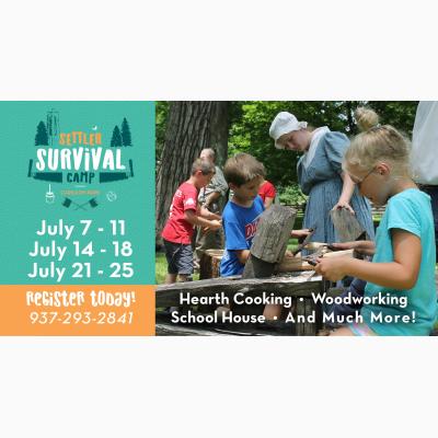 Settler Survival Camp at Dayton History