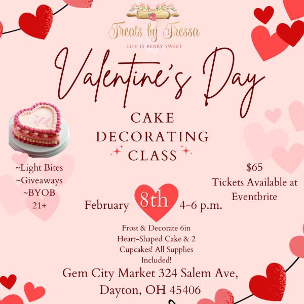 Valentine’s Day Cake Decorating Class