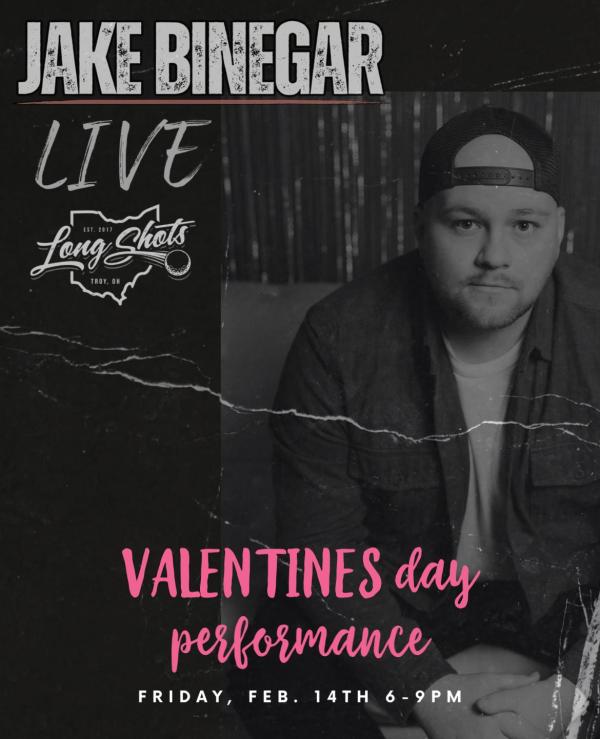 Valentines Day Live music by Jake Binegar