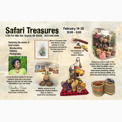 Unique artwork by talented local artists at Safari Treasures