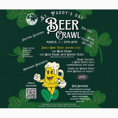 St. Paddy's Beer Crawl - Downtown Tipp City