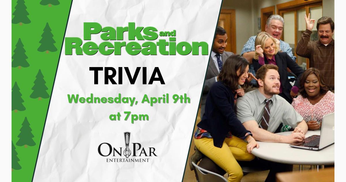 Parks and Recreation Trivia Night at On Par Entertainment