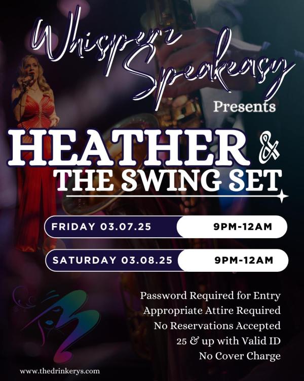 Whisperz Speakeasy presents Live Music from Heather & The Swing Set