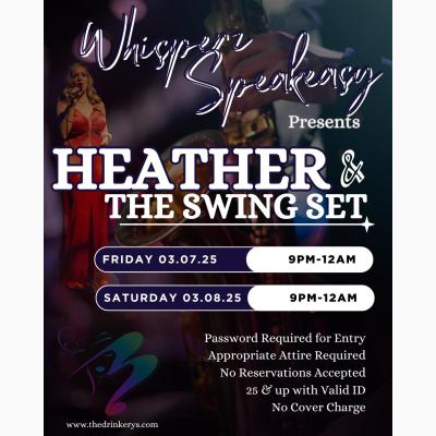 Whisperz Speakeasy presents Live Music from Heather & The Swing Set