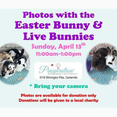 Visit & Free Photos with the Easter Bunny & Live Bunnies!